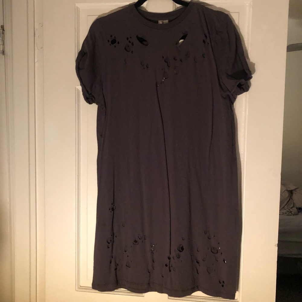 ASOS Ripped T-shirt dress